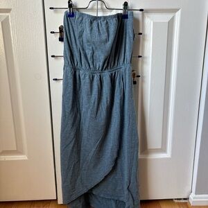 Ecote Strapless Gray Dress